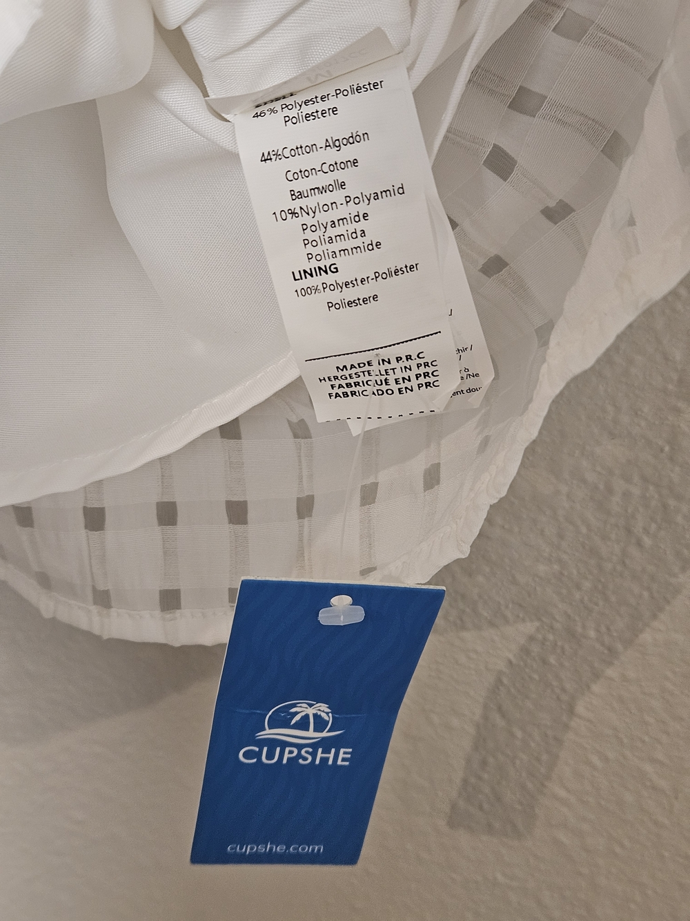 Cupshe White Halter Neck Textured Camisole Size Medium - Picture 2 of 4